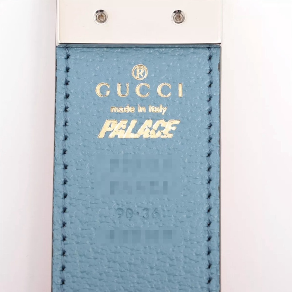 GUCCI X PALACE reversible Leather belt NEW - Picture 6 of 9